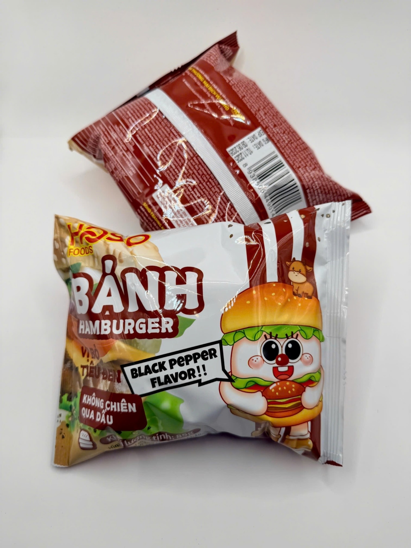 BÁNH HAMBURGER VỊ BÒ TIÊU ĐEN