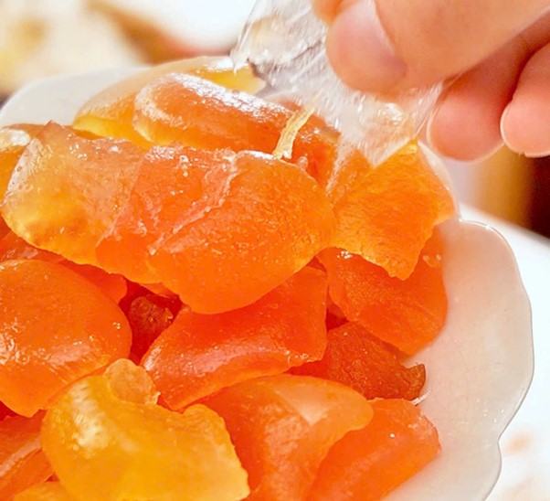 VỎ BƯỞI HỒNG SẤY